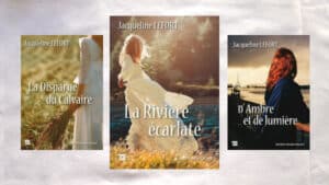Couvertures des trois derniers livres de Jacqueline Lefort