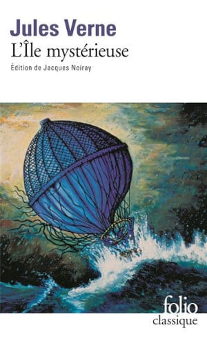 Couverture du livre de Jules Verne, L'île Mystérieuse
