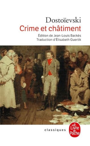 Couverture du livre de Dostoïevski, Crime et châtiment