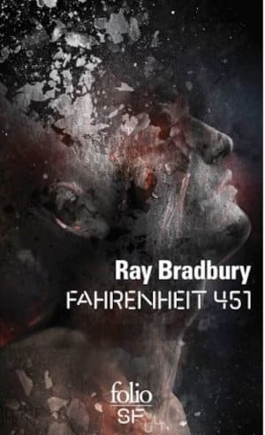 Couverture du livre de Ray Bradbury, Fahrenheit 451.