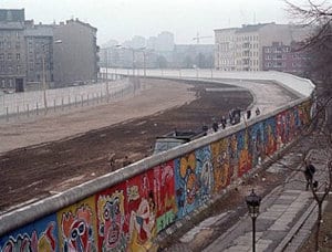 Le mur de Berlin en 1986