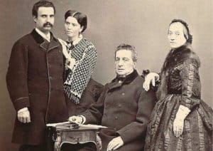 Vincenzo Florio et Julia, avec leur fils Ignazio et et sa femme Giovanna