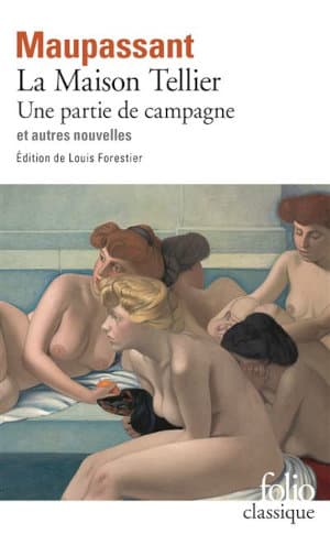 Couverture du recueil de nouvelles de Maupassant, La maison Tellier