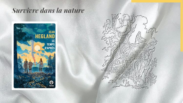 Des certs en arrière-plan et au premier plan, la couverture du livre de Jean Hegland, Le temps d'après